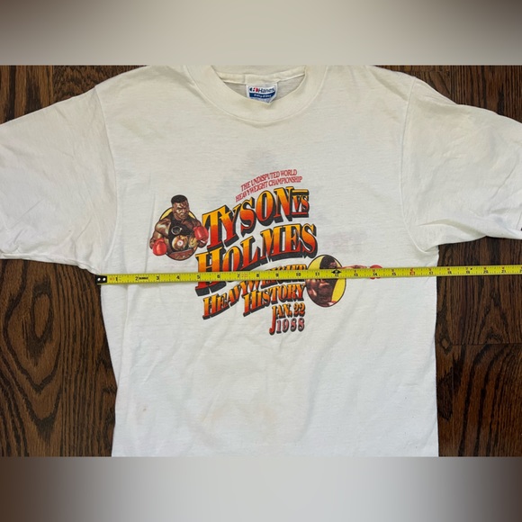 RARE Vintage 80s Mike Tyson Larry Holmes Trump Plaza Single Stitch Graphic Shirt - Picture 15 of 15